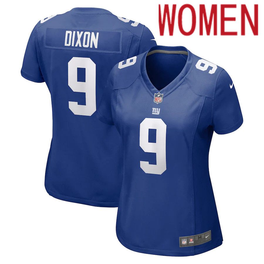 Women New York Giants 9 Riley Dixon Nike Royal Game NFL Jersey